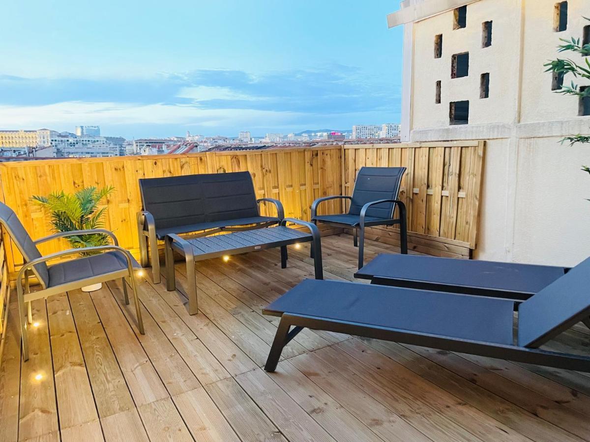 Honore - Rooftop Avec Vue - Appartement T3 Atypique Centre Ville Vieux Port Proche Opera Marseille Exterior photo