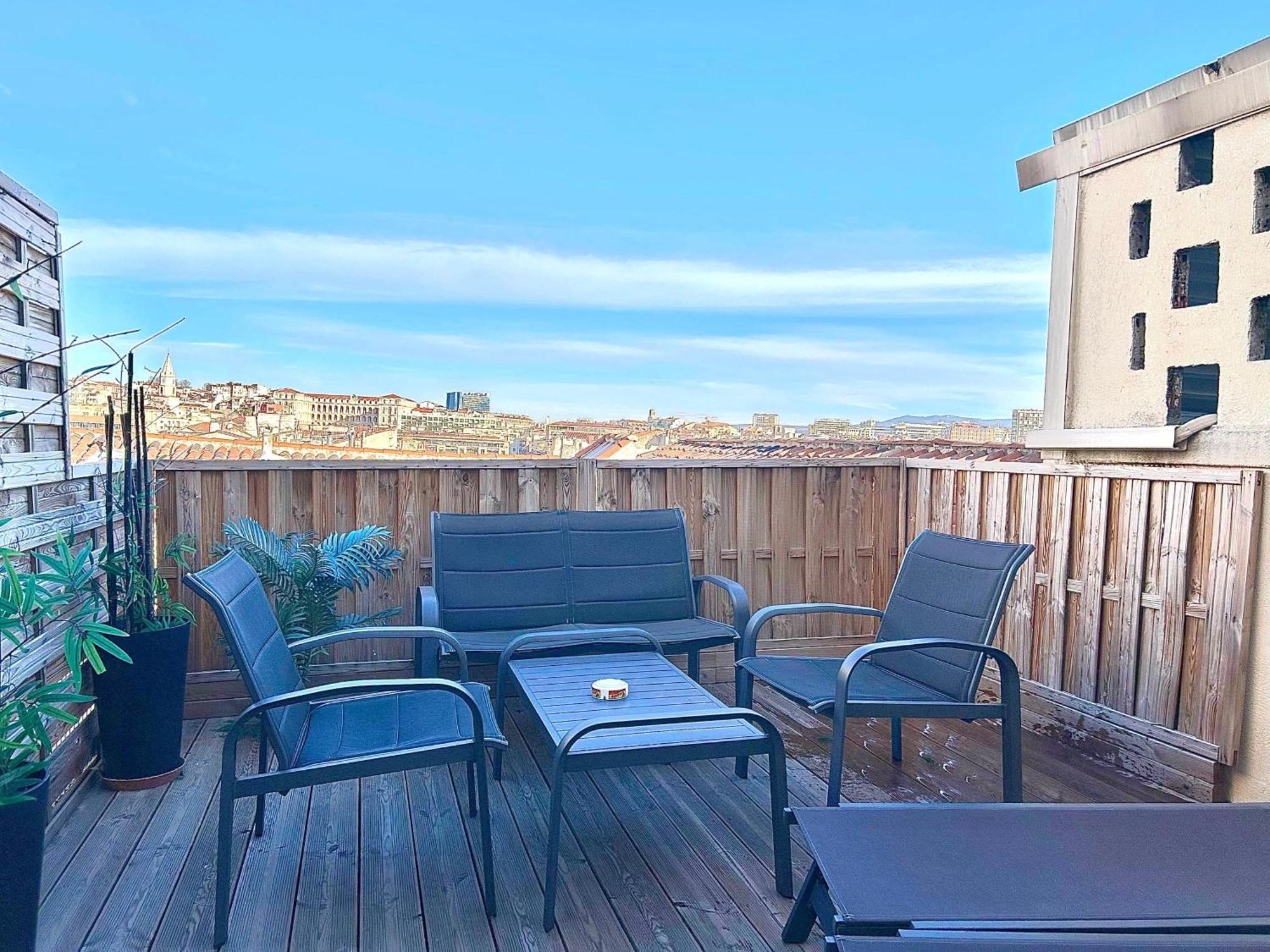 Honore - Rooftop Avec Vue - Appartement T3 Atypique Centre Ville Vieux Port Proche Opera Marseille Exterior photo